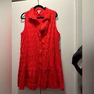 Time and tru sleeveless shirt dress